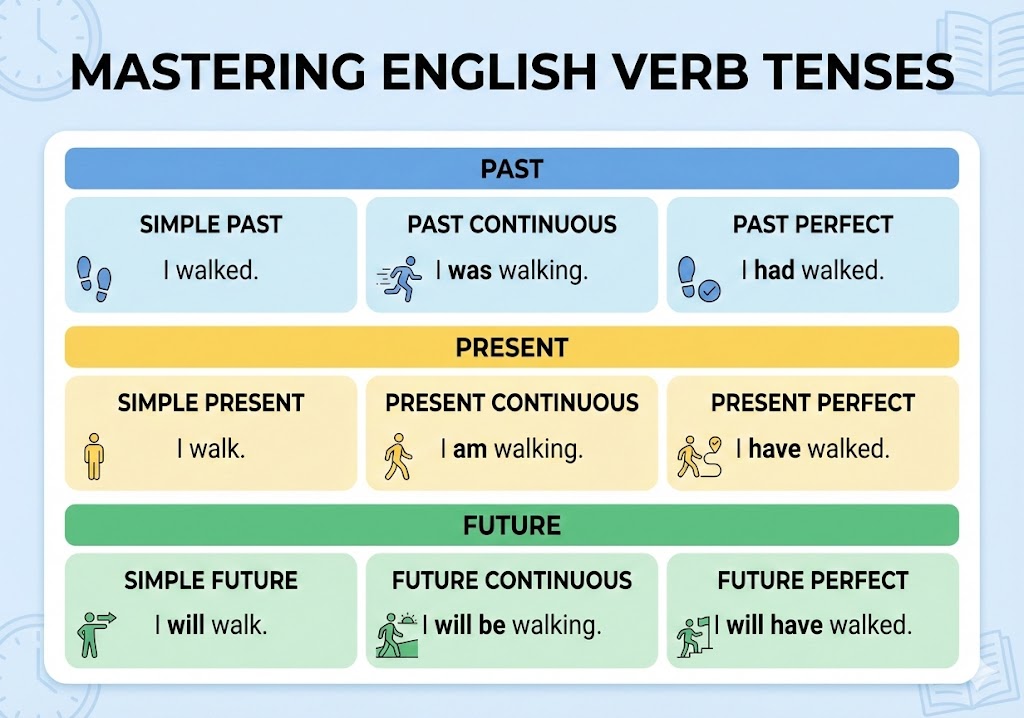 زمان ها در گزامر انگلیسی