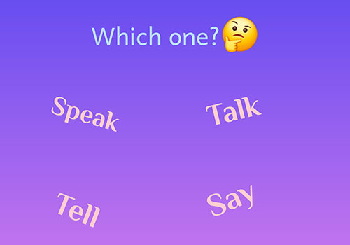 فرق افعال tell, say, speak, talk در انگلیسی