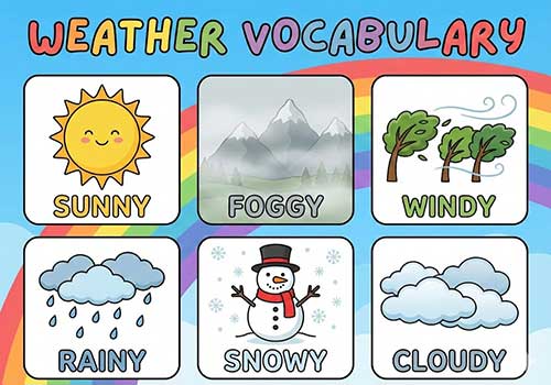 راهنمای جامع توصیف آب و هوا در زبان انگلیسی + مثال‌های کاربردی