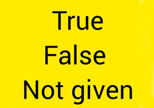 سوالات true false NG در آزمون آیلتس