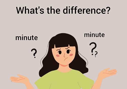 تلفظ‌های متفاوت کلمه minute و معانی آن‌ها