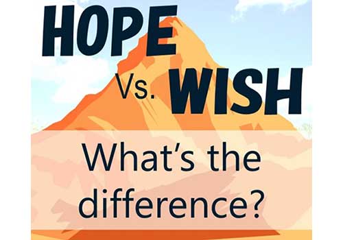 تفاوت hope و wish در انگلیسی با مثال